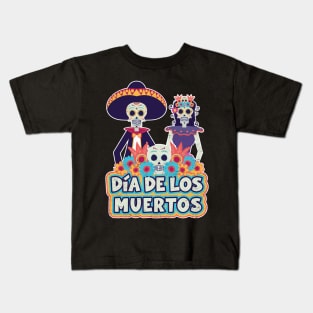 Dia de los Muertos - Day Of The Dead Skeleton Design Kids T-Shirt